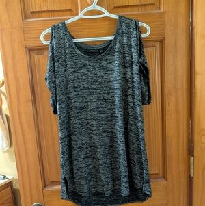 Women's Blouse Top With Shoulder Cut Outs